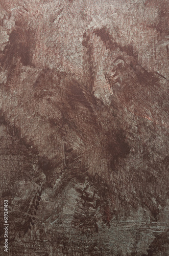 gloomy abstract art background on fabric in burgundy - brown tones