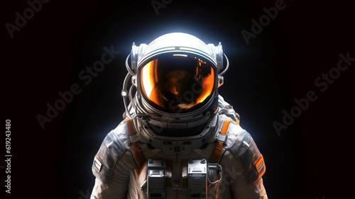 adult man is astronaut, wea...