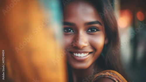 young tanned multiracial wo...