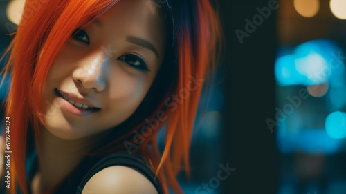 young asian woman, fictiona...