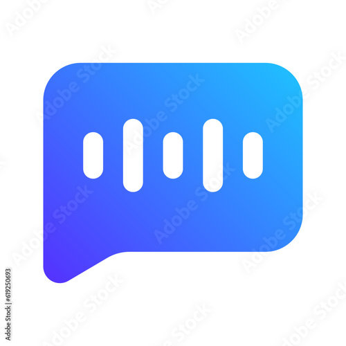 voice message gradient icon