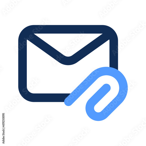 attached file outline color icon