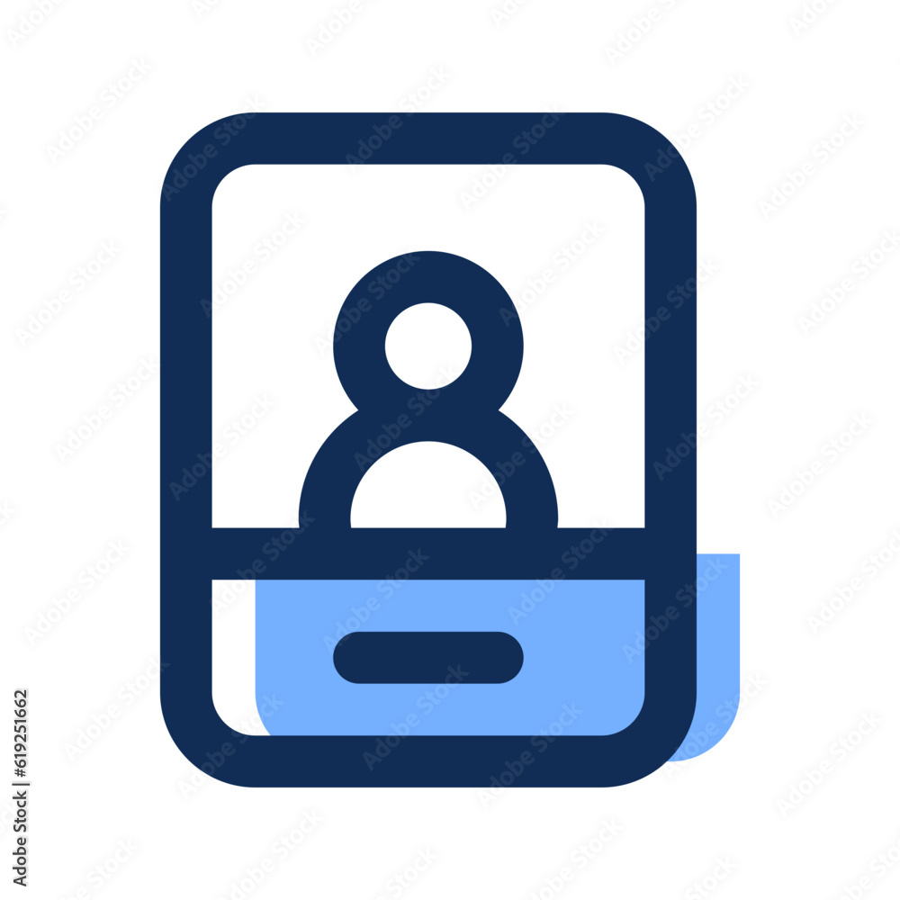 video call filled line icon