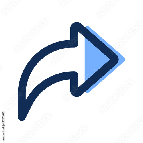 forward filled line icon