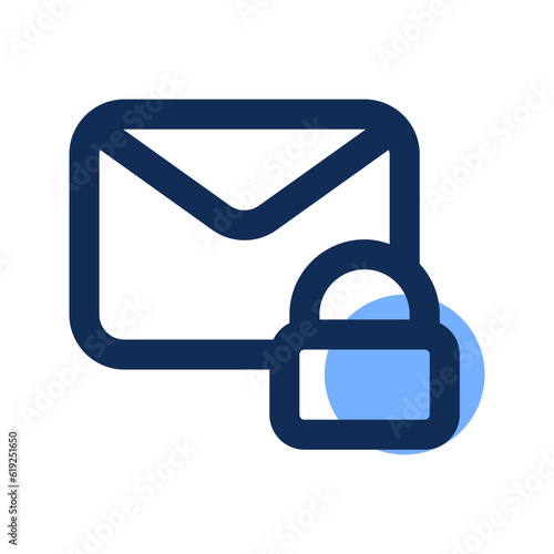 message encrypt filled line icon