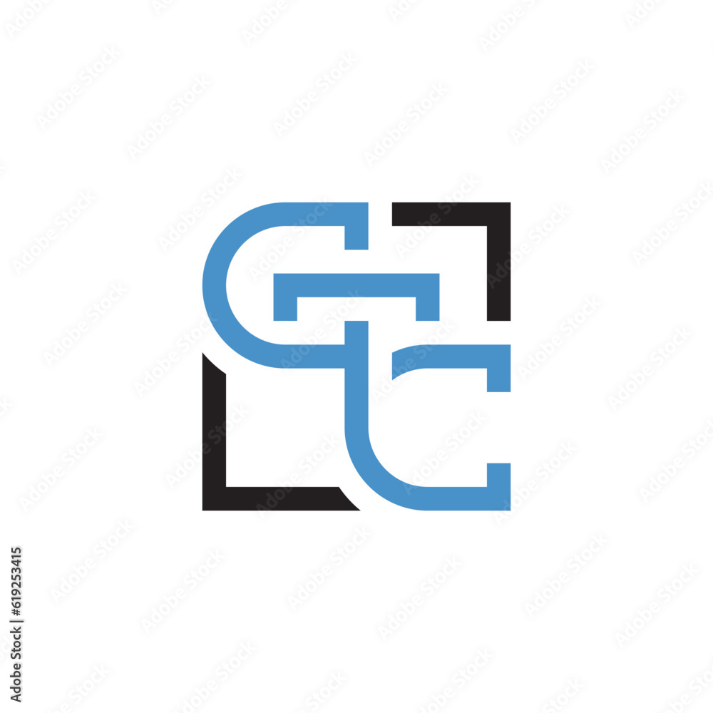 initial letter CTC unique logo vector initial letter CTC unique logo vector