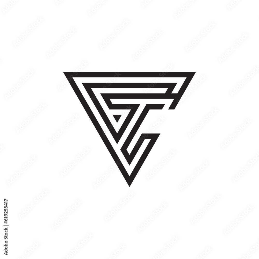 initial letter CTC unique logo vector initial letter CTC unique logo vector