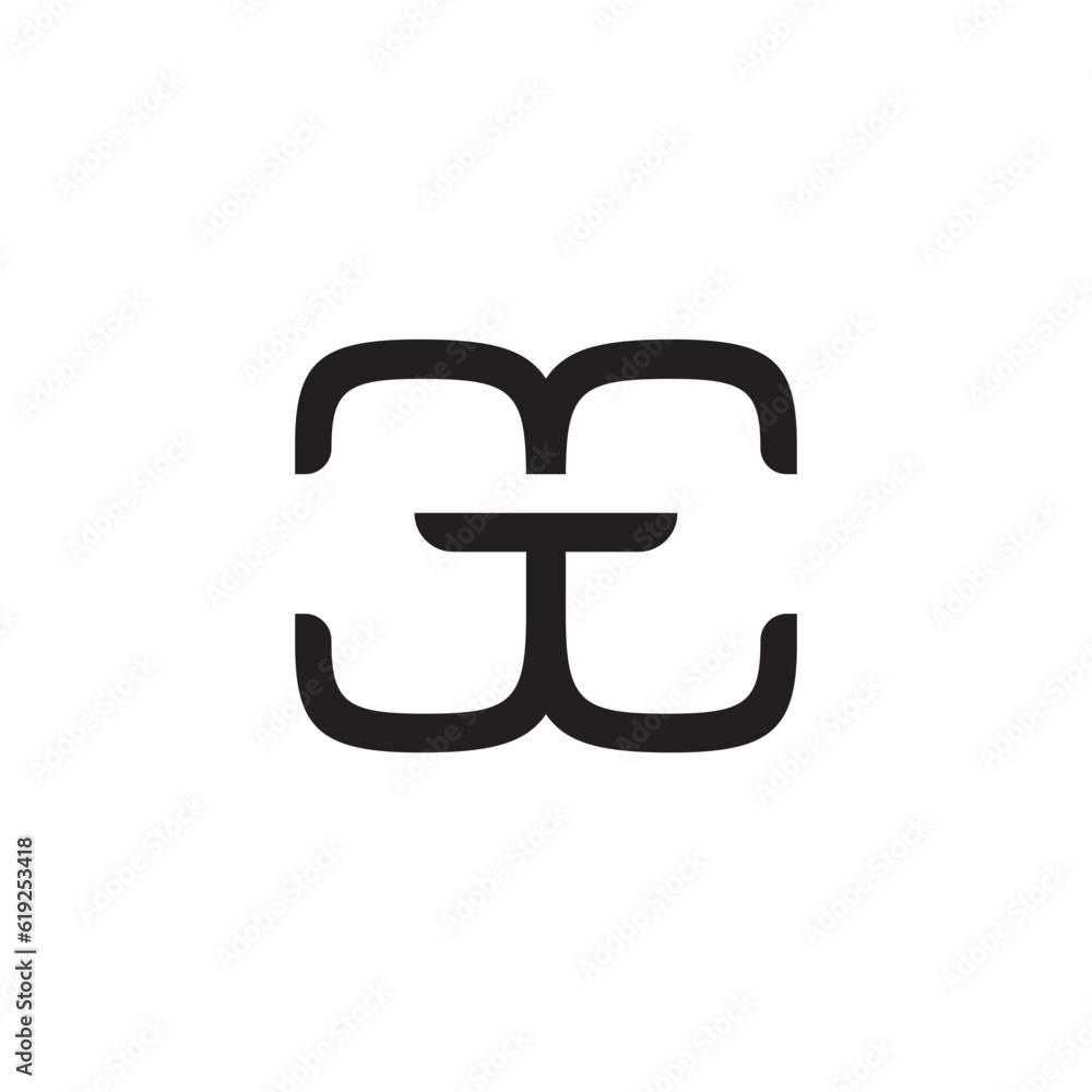initial letter CTC unique logo vector initial letter CTC unique logo vector