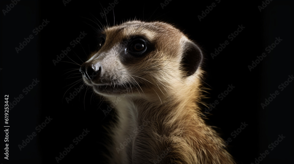 meerkat on the ground animal mammal cute wildlife generative ai meerkat on the ground animal mammal cute wildlife generative ai