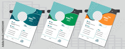Corporate business flyer template design and digital marketing agency flyer.
