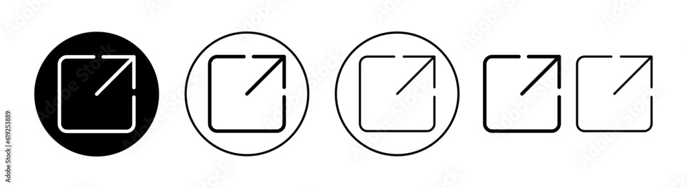External link icon set for web and mobile app. link sign and symbol. hyperlink symbol External link icon set for web and mobile app. link sign and symbol. hyperlink symbol