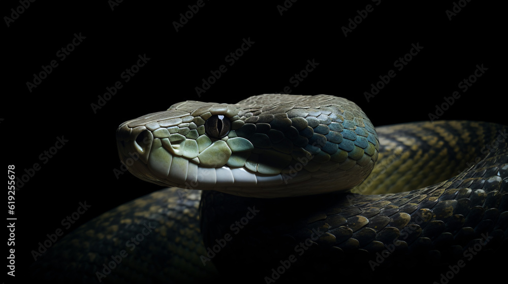 close up of a snake reptile animal nature wildlife generative ai close up of a snake reptile animal nature wildlife generative ai