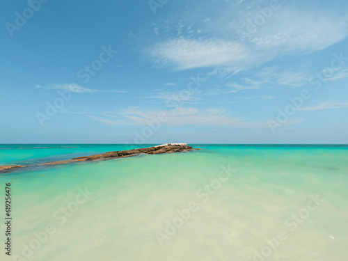 Bay of crystalline waters in Cabo Catoche in Holbox