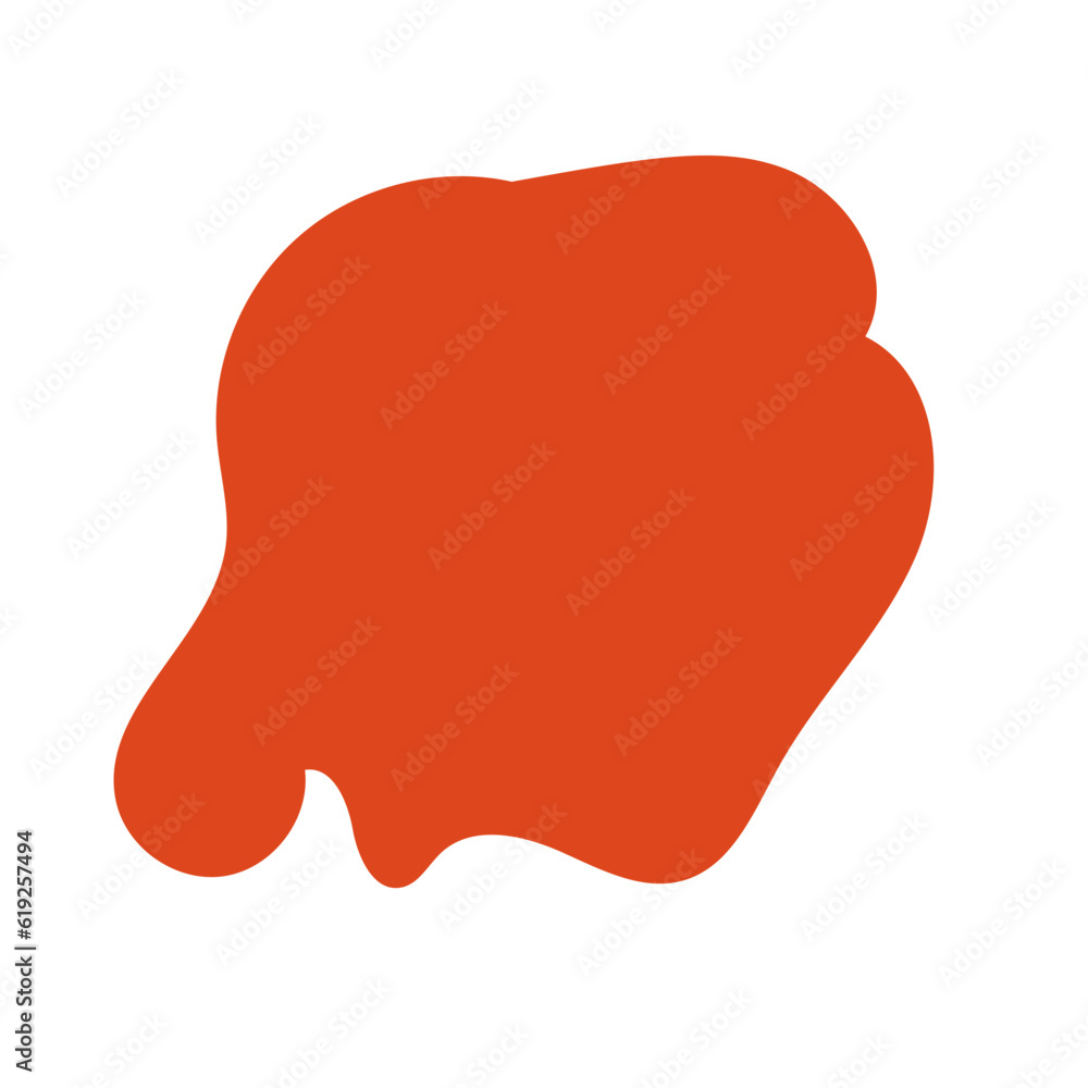 Orange Abstract Shape Vectors 