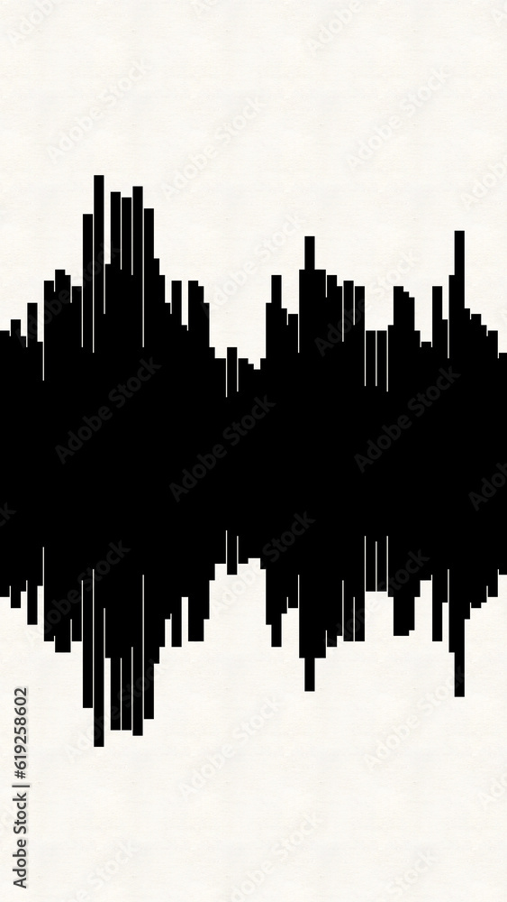 Sound Design: Minimalistic Style Image of an Audio Waveform