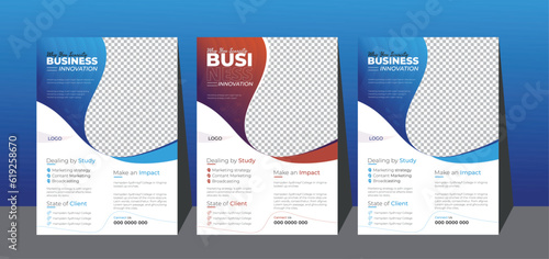 Corporate business flyer template design and digital marketing agency flyer, Business annual report brochure flayer design template vector, orporate business flyer template design set,