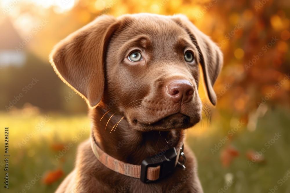 brown dog with piercing blue eyes in a close-up shot. Generative AI brown dog with piercing blue eyes in a close-up shot. Generative AI