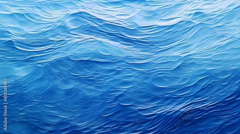 Beautiful and fresh blue water ripple background image
