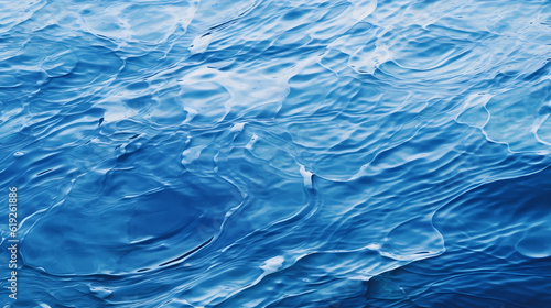 Beautiful and fresh blue water ripple background image 
