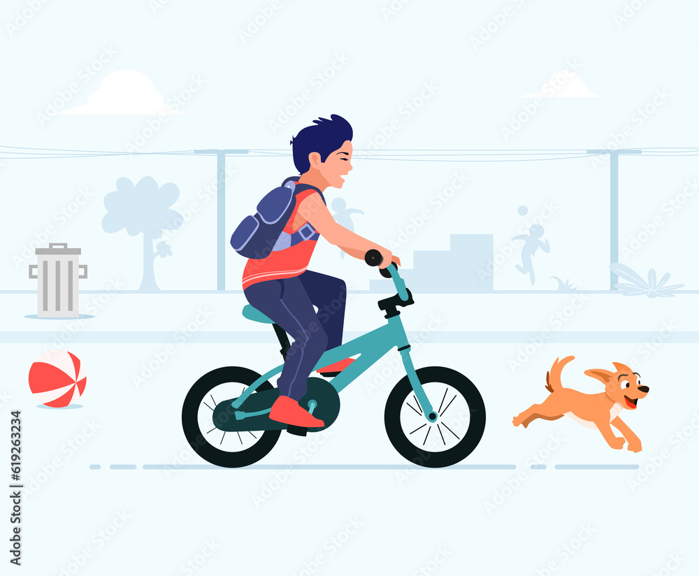 Obraz premium Fun Bicycle Vector illustration Artwork