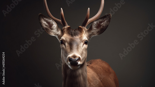 deer in the woods animal wildlife mammal nature generative ai © KWY