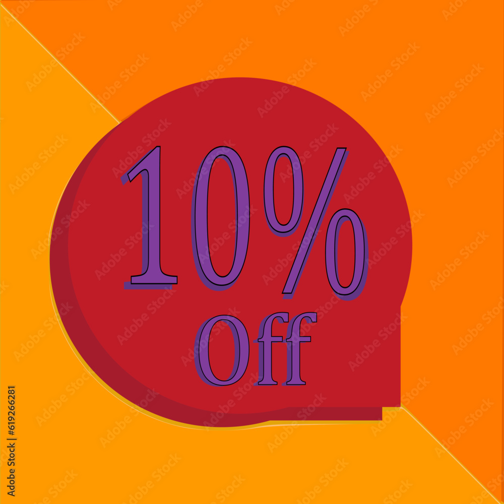 10% off, discount, promotion, ten percent off, yellow background, orange background, red, purple, purple, percentage 10% off, discount, promotion, ten percent off, yellow background, orange background, red, purple, purple, percentage