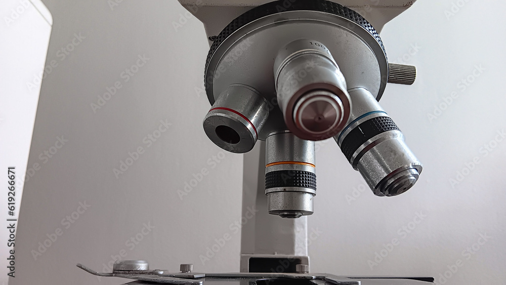 Close-up microscope lens equipment in the world of health Close-up microscope lens equipment in the world of health