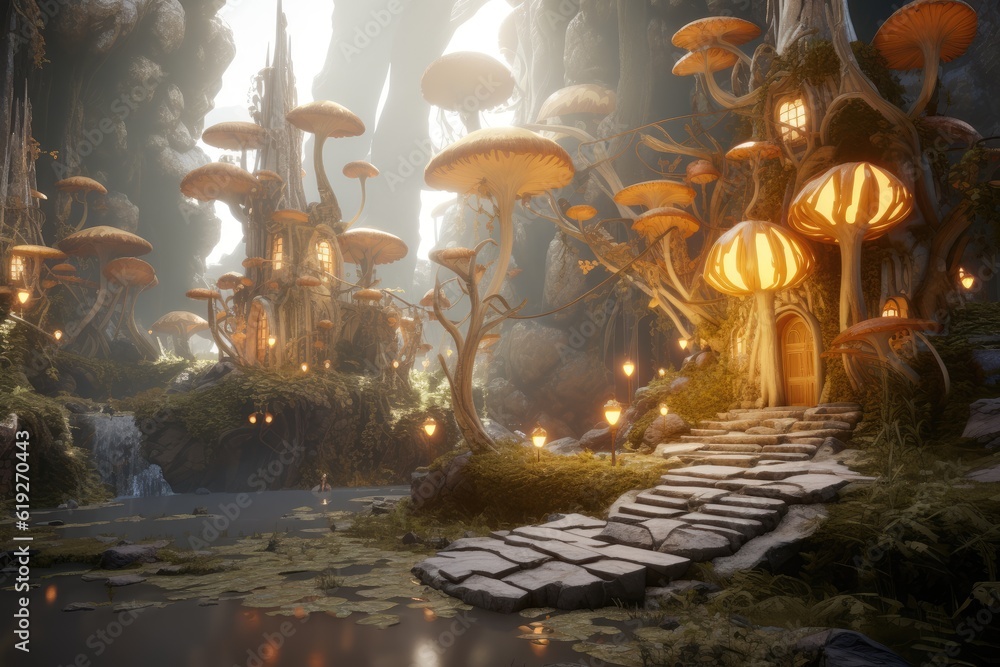 Resurrecting the Past: A 3D Illustration of Ancient Forest Interwoven 