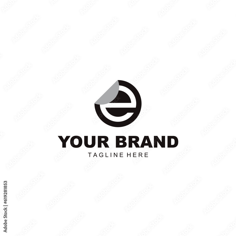 Obraz premium simple and unique e letter logo