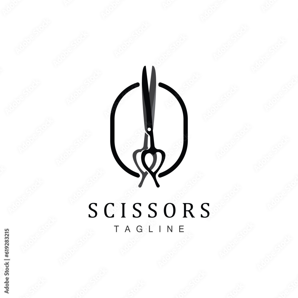 Scissors Logo, Shaver Vector, Simple Barber Shop Design, Icon, Background, Symbol, Template Scissors Logo, Shaver Vector, Simple Barber Shop Design, Icon, Background, Symbol, Template