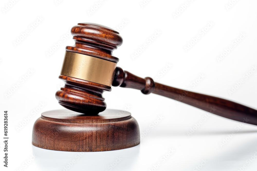 wooden gavel isolated on white. wooden gavel isolated on white.