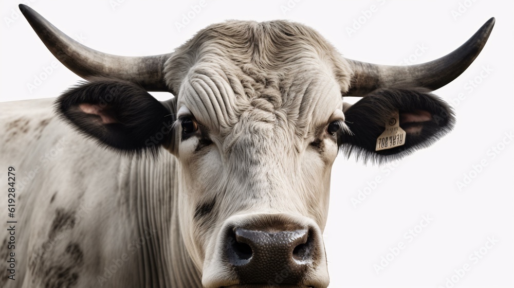 cow animal close up cattle agriculture isolated background generative ai cow animal close up cattle agriculture isolated background generative ai