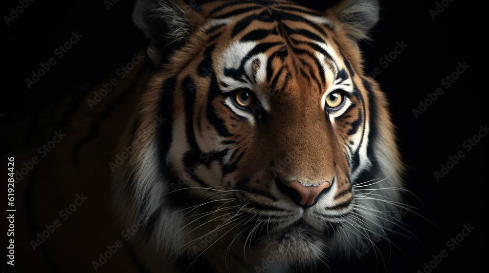 portrait of a tiger generative ai portrait of a tiger generative ai