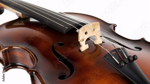 violin on white background generative ai