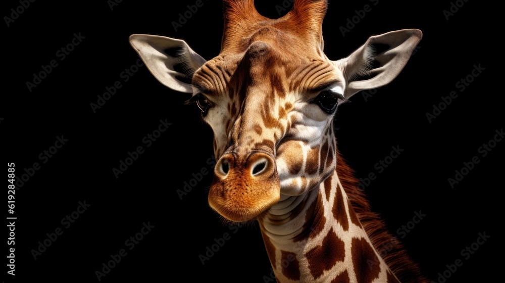 Obraz premium giraffe isolated on white