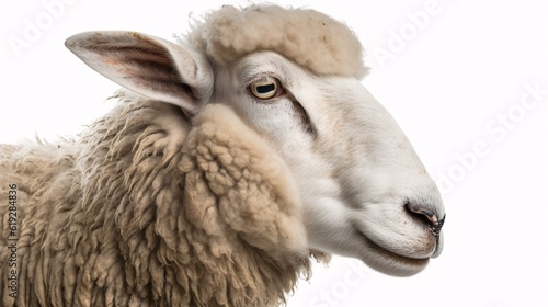 close up of a sheep generative ai