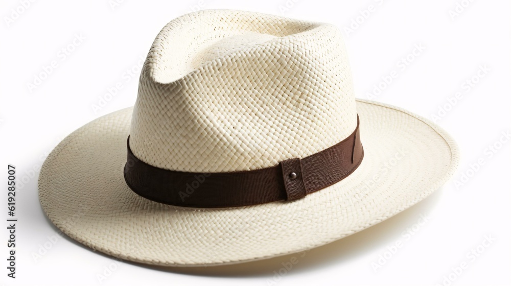 hat isolated on white background generative ai