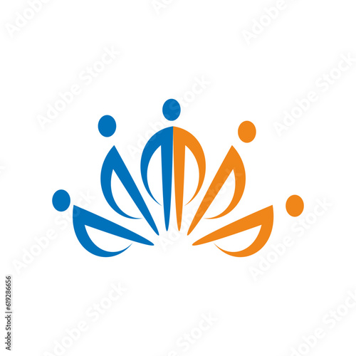 People group logo vector image