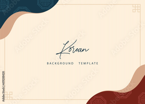 Simple traditional korean background concept