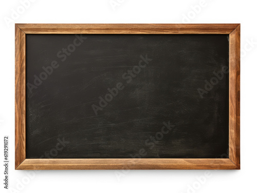 Empty blackboard isolated on white background