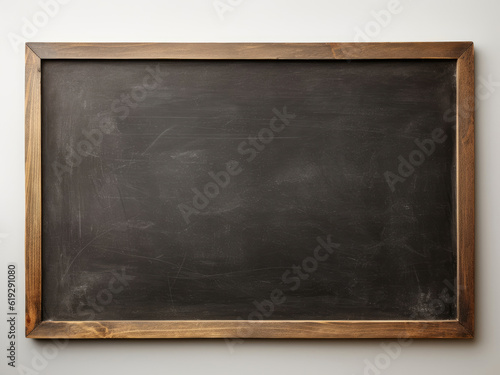 Empty blackboard isolated on white background