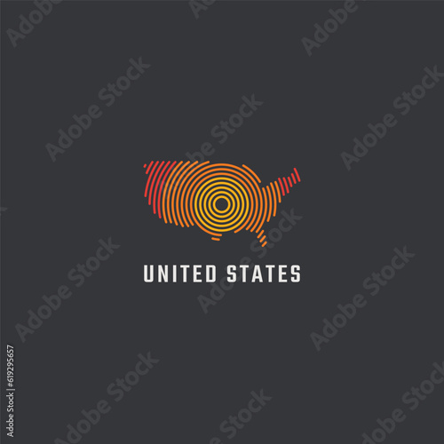 America map logo
