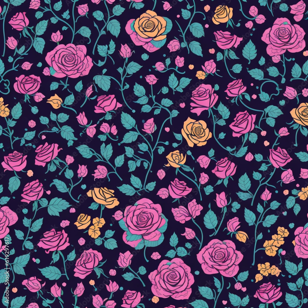 seamless floral pattern seamless floral pattern