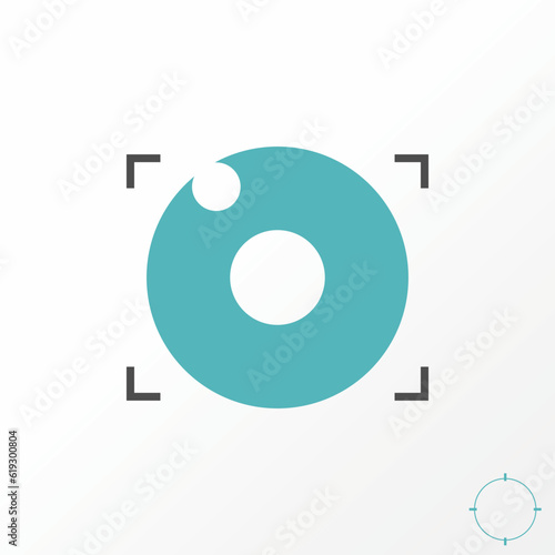 Logo design graphic concept creative abstract premium free vector stock letter O font like camera lens or target. Related monogram shoot photography