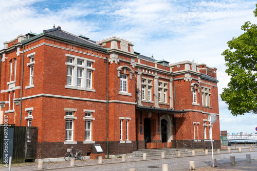 Fotografie Restored historical European building in Moji port retrospective area in Japan