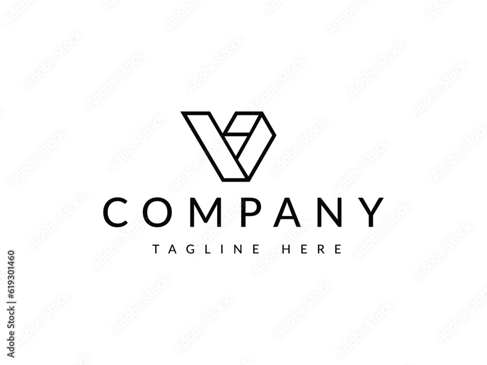 modern and stylish letter V logo design modern and stylish letter V logo design