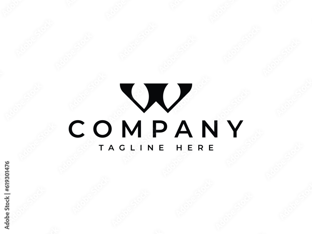 stylish and unique letter W logo design stylish and unique letter W logo design