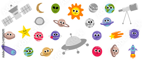 Simple Cute Planet & Space Graphic 1