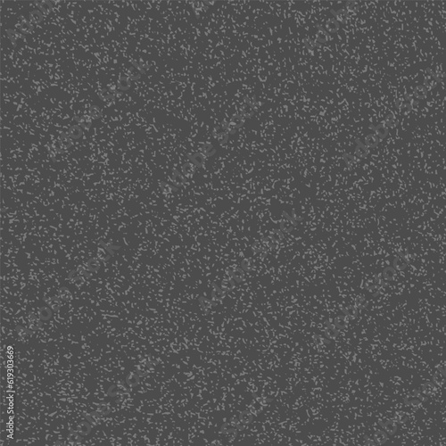 Dark gray asphalt texture. Road surface with stone grain tarmac effect in top view. Black grunge dirty noice pattern. Vector illustration