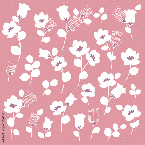 Wallpaper Mural Abstract flower material ideal for textile design, Torontodigital.ca